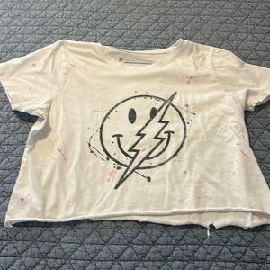 Prince Peter Collection Smiley Face Cropped TShirt Size Large
